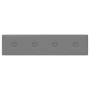 Paneles de pared 12 uds cuero sintético gris 60x15 cm 1,08 m²