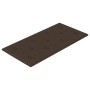 Paneles de pared 12 uds cuero sintético marrón 60x30 cm 2,16 m²