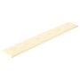 Paneles de pared 12 uds cuero sintético crema 90x15 cm 1,62 m²