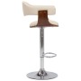 Küchenhocker 2 Stück gebogenes Holz Kunstleder Creme von vidaXL, Küchenhocker - Ref: Foro24-283114, Preis: 281,10 €, Rabatt: %