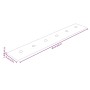 Paneles de pared 12 uds cuero sintético crema 90x15 cm 1,62 m²