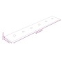 Paneles de pared 12 uds cuero sintético rojo 90x15 cm 1,62 m²