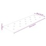 Paneles de pared 12 uds cuero sintético crema 90x30 cm 3,24 m²