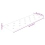 Paneles de pared 12 uds cuero sintético rojo 90x30 cm 3,24 m²