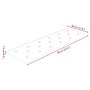 Paneles de pared 12 uds cuero sintético marrón 90x30 cm 3,24 m²
