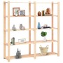 Estantería almacenaje 5 niveles madera pino maciza 500 kg by vidaXL, Industrial shelving - Ref: Foro24-286198, Price: 115,62 ...