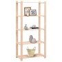 Lagerregal 5 Ebenen aus massivem Kiefernholz 250 kg von vidaXL, Industrieregale - Ref: Foro24-286199, Preis: 67,55 €, Rabatt: %