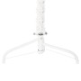 Medio árbol de Navidad artificial con soporte blanco 120 cm