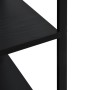 Black engineered wood microwave cabinet 60x39.6x123 cm by vidaXL, Kitchen utensil containers - Ref: Foro24-288238, Price: 68,...