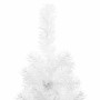 Medio árbol de Navidad artificial con soporte blanco 180 cm