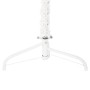 Medio árbol de Navidad artificial con soporte blanco 180 cm