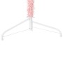 Medio árbol de Navidad artificial con soporte rosa 210 cm