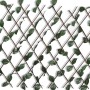 Valla enrejada de sauce 5 piezas hojas artificiales 180x90 cm