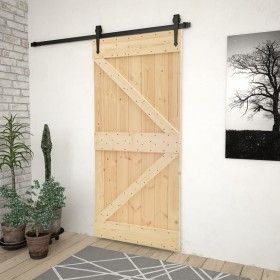Tür aus massivem Kiefernholz, 80 x 210 cm von vidaXL, Türen - Ref: Foro24-289107, Preis: 173,41 €, Rabatt: %
