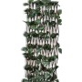 Valla enrejada de sauce 5 piezas hojas artificiales 180x90 cm
