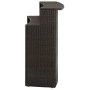 Mesa alta de jardín ratán sintético marrón 120x55x110 cm de vidaXL, Mesas de jardín - Ref: Foro24-313467, Precio: 211,47 €, D...
