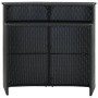 Black synthetic rattan high garden table 120x55x110 cm by vidaXL, Garden tables - Ref: Foro24-313468, Price: 199,66 €, Discou...