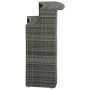 Grauer hoher Gartentisch aus synthetischem Rattan, 120 x 55 x 110 cm von vidaXL, Gartentische - Ref: Foro24-313469, Preis: 20...