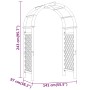 Bogen mit imprägniertem Massivholzgitter 141x97x243 cm von vidaXL, Pergolen, Bögen und Gartenspaliere - Ref: Foro24-318420, P...
