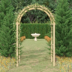 Arco de madera de pino macizo impregnado 141x97x243 cm
