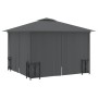 Pavillon mit Seitenwänden und Doppeldächern anthrazit 3x3 m von vidaXL, Zelte und Pavillons - Ref: Foro24-318541, Preis: 347,...