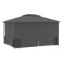Pavillon mit Seitenwänden und Doppeldach Anthrazit 3x4 m von vidaXL, Zelte und Pavillons - Ref: Foro24-318544, Preis: 359,10 ...