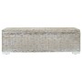 Caja almacenaje madera caoba blanco y ratán Kubu natural 110 cm