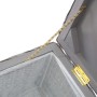 Caja de almacenaje madera caoba gris y ratán Kubu natural 110cm