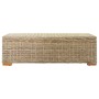 Caja de almacenaje madera de caoba y ratán Kubu natural 110 cm