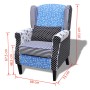 Sessel mit Stoffdesign im Patchwork-Design von vidaXL, Sessel - Ref: Foro24-240882, Preis: 227,15 €, Rabatt: %