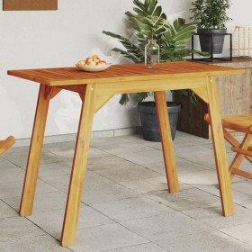 Mesa de comedor de jardín madera maciza de acacia 110x56x75 cm