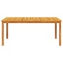 Mesa de comedor de jardín madera maciza de acacia 180x90x75 cm
