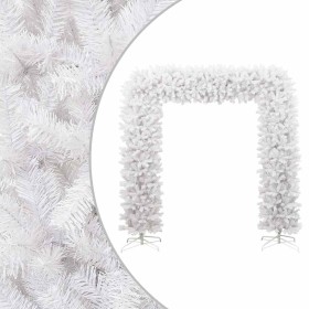 Árbol de Navidad en arco blanco 240 cm