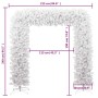 Árbol de Navidad en arco blanco 240 cm