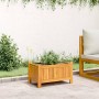 Jardinera con forro madera maciza de acacia 54x31x30 cm en Maceteros y jardineras | Comprar online en Foro24