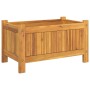 Jardinera con forro madera maciza de acacia 54x31x30 cm en Maceteros y jardineras | Comprar online en Foro24