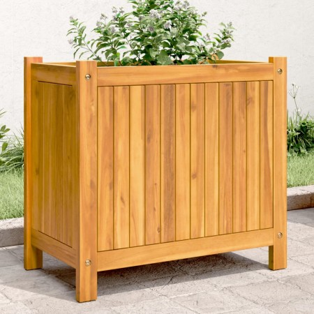 Jardinera con forro madera maciza de acacia 54x31x50 cm en Maceteros y jardineras | Comprar online en Foro24