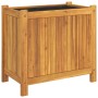 Jardinera con forro madera maciza de acacia 54x31x50 cm en Maceteros y jardineras | Comprar online en Foro24