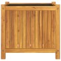 Jardinera con forro madera maciza de acacia 54x31x50 cm en Maceteros y jardineras | Comprar online en Foro24
