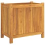 Jardinera con forro madera maciza de acacia 54x31x50 cm en Maceteros y jardineras | Comprar online en Foro24