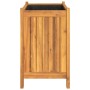 Jardinera con forro madera maciza de acacia 54x31x50 cm en Maceteros y jardineras | Comprar online en Foro24