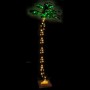 Palmera artificial con 136 LED blanco cálido 220 cm
