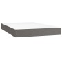 Boxspringbett mit Matratze und LED-grauem Kunstleder 120x200 cm von vidaXL, Betten und Lattenroste - Ref: Foro24-3134217, Pre...