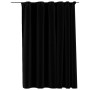 Blackout curtain with hooks black linen look 290x245 cm by vidaXL, Curtains and curtains - Ref: Foro24-321159, Price: 56,76 €...