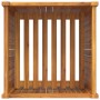 Jardinera con forro madera maciza de acacia 50x50x75 cm