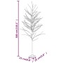 Abedul artificial blanco con 240 LEDs blanco cálido 300 cm