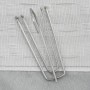 Blickdichte Vorhänge mit Haken, Leinenoptik, 2 Stück, grau, 140x175 cm von vidaXL, Vorhänge und Gardinen - Ref: Foro24-321172...