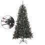 Árbol de Navidad artificial con soporte PVC verde 210 cm