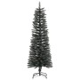 Árbol Navidad artificial estrecho con soporte PVC verde 120 cm