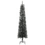 Árbol Navidad artificial estrecho con soporte PVC verde 240 cm